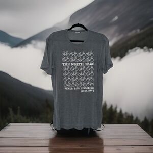 The North Face Biking T-Shirt Men's Size Large** Gray
